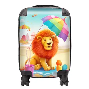 Lion On A Beach Holiday Suitcase - Mini Cabin