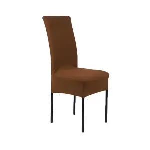 Brown Universal Dining Spandex Chair Cover, Pack of 1