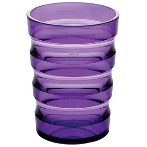 Ergonomically Designed Easy Grip Cup with Cap - Spill proof Nozzle - Purple