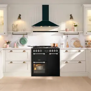 Leisure CC90F531K Freestanding Electric Range cooker with Gas Hob - Black