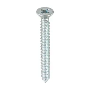 Timco - Self-Tapping Screws - PZ - Countersunk - Zinc (Size 8 x 1 1/2 - 200 Pieces)