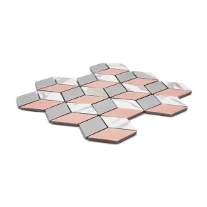 Hexia Blush Mosaic Tile Sheet- HoM