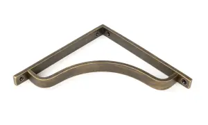 From The Anvil Burnished Brass Abingdon Shelf Bracket (200mm x 200mm)