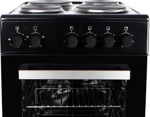 Electriq 50cm Electric Cooker With Sealed Plate Hob - Black