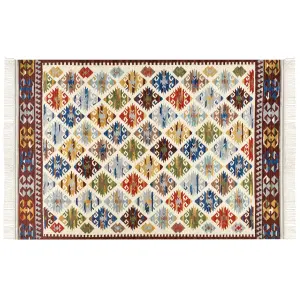 Wool Kilim Area Rug 200 x 300 cm Multicolour AKNALICH