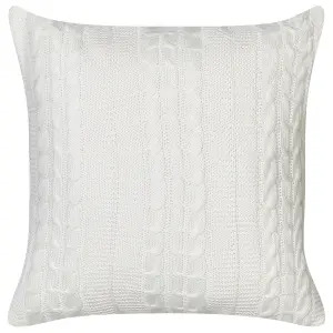 Set of 2 Cushions CADETIA Cotton 45 x 45 cm Solid White