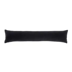 Catherine Lansfield Wilson Velvet Door Draught Excluder Black