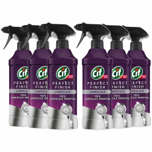 CIF Perfect Finish 100% Limescale Removal Spray 435ml, 6Pk