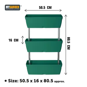 3 Tier Planter Raised Garden Bed Vertical Elevated Layer Grow Box