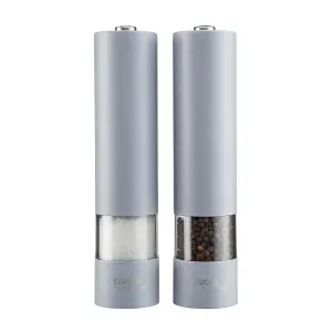 Cooks Professional Electric Salt and Pepper Mill Grinder Set Shaker Automatic Matt Grey