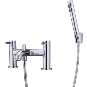 GoodHome Hoffell 2 Tap Hole Shower mixer Tap