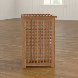 Wood Cabinet Laundry Hamper