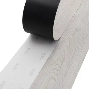 Set of 36 Rustic Wood Grain Self Adhesive Plank PVC Vinyl Flooring, 5m² Pack