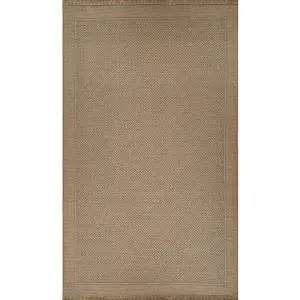 ESHA Machine Washable Jute Boho Area Rug 79 x 152 cm