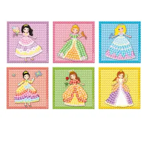 PlayMaise Mosaic Dream Princess Childrens Natural Maize Crafting Activity Toy