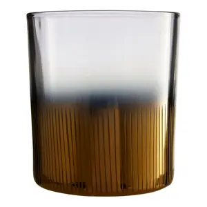 Interiors by Premier Complements Gold Glass Tealight Holder