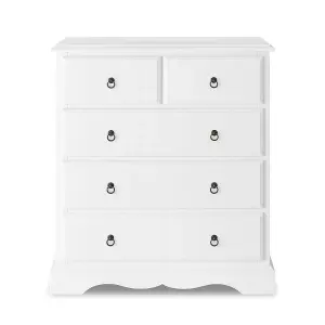 Romance True White 2 Over 3 Chest of Drawers