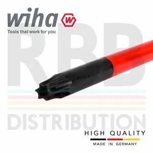 Wiha Torx Screwdriver T10H SlimFix Fit SoftFinish VDE Electrician Security 41141