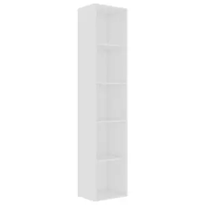 Rian Bookcase White / 189cm H x 80cm W x 30cm D