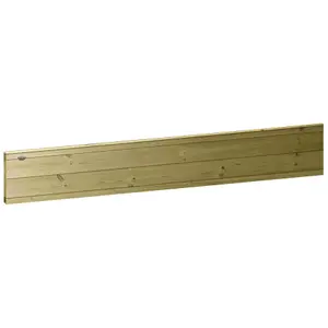 Ultimate Horizontal Tongue & Groove Fence Panel (Pack of 5) Width: 6ft (183cm) x Height: 1ft Interlocking Planks Fully Framed