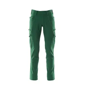 Mascot Accelerate Ultimate Stretch Trousers with Thigh Pockets - Green   (33.5) (Leg Length - Long)