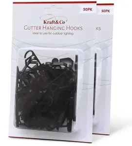 Kraft & Co Gutter Hooks Outdoor Hanging Clips for Lighting