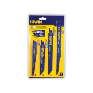 IRWIN Bi-Metal Reciprocating Blade Set, 11 Piece