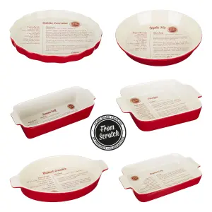 Maison by Premier From Scratch Red Stoneware Oval Baking Dish