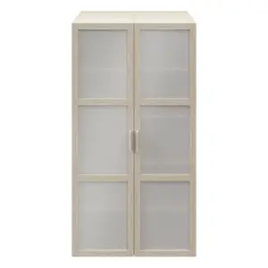 GoodHome Atomia Freestanding Oak effect Particle board Mirrored Wardrobe (H)1875mm (W)1000mm (D)580mm