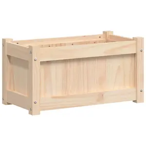 Berkfield Garden Planter 60x31x31 cm Solid Wood Pine