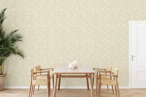 SK Filson Gold Floral Wallpaper