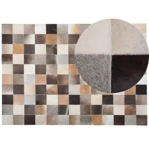 Cowhide Area Rug 160 x 230 cm Multicolour SOKE