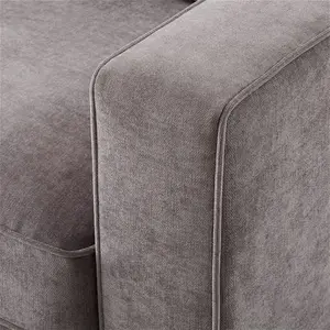 DUSK Soho 3 Seater Sofa - Grey - Chenille