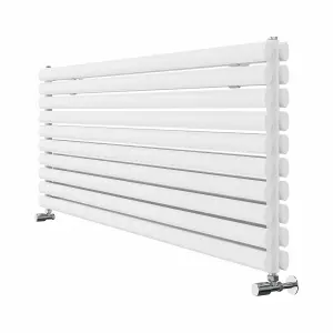 Right Radiators 1600x590 mm Horizontal Vertical Oval Column Radiator Double Panel Rads White