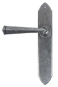 From The Anvil Pewter Gothic Lever Latch Set