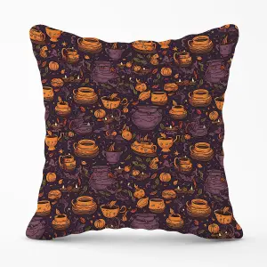 Wicked Witches Bubbling Cauldrons Outdoor Cushion 45cm x 45cm