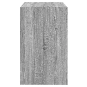 Shoe Cabinet Grey Sonoma 80x42x69 cm Engineered Wood