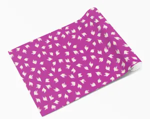 Purple Mini Flower Buds Vinyl Furniture Wrap