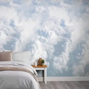 Grandeco Dreamy Clouds 3 panel repeatable mural 2.8 x 1.59m