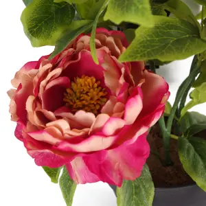 52cm Artificial Peony Plant Pink