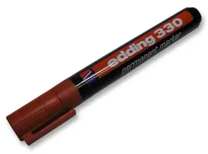 EDDING - Chisel Tip Permanent Marker Pen - Red