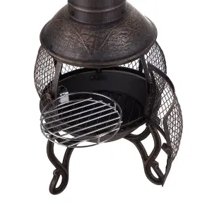 Charcoal Fire Pit Brass TACORA