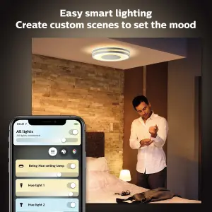 Philips Hue White Ambiance Being Ceiling Light Aluminium