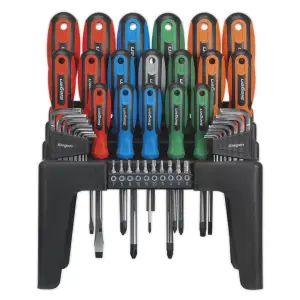 Sealey Screwdriver, Hex Key & Bit Set 44pc - S01090