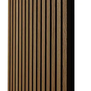 Naturewall SlatWall Mini Oiled Oak and Black - 60cm x 60cm - Single Panel