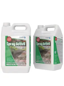 Spray activ8 - Mould Algae Moss Killer 2 x 5 Litres