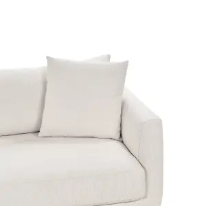 3 Seater Fabric Sofa Off-White SIGTUNA