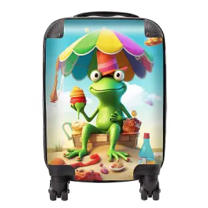 Frog On A Beach Holiday Suitcase - Mini Cabin