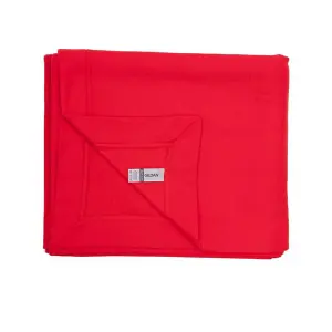 Gildan Heavy Blend Fleece Stadium Blanket Red (One Size)