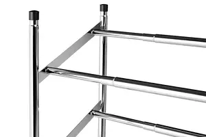 Maison by Premier Extendable Chrome Frame 4 Tier Shoe Rack